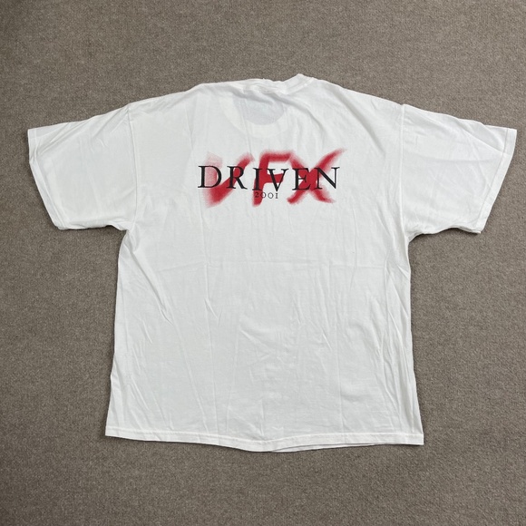 Vintage Driven Movie Shirt 2001 Size Extra Large White Short Sleeve Crew… - Picture 1 of 11